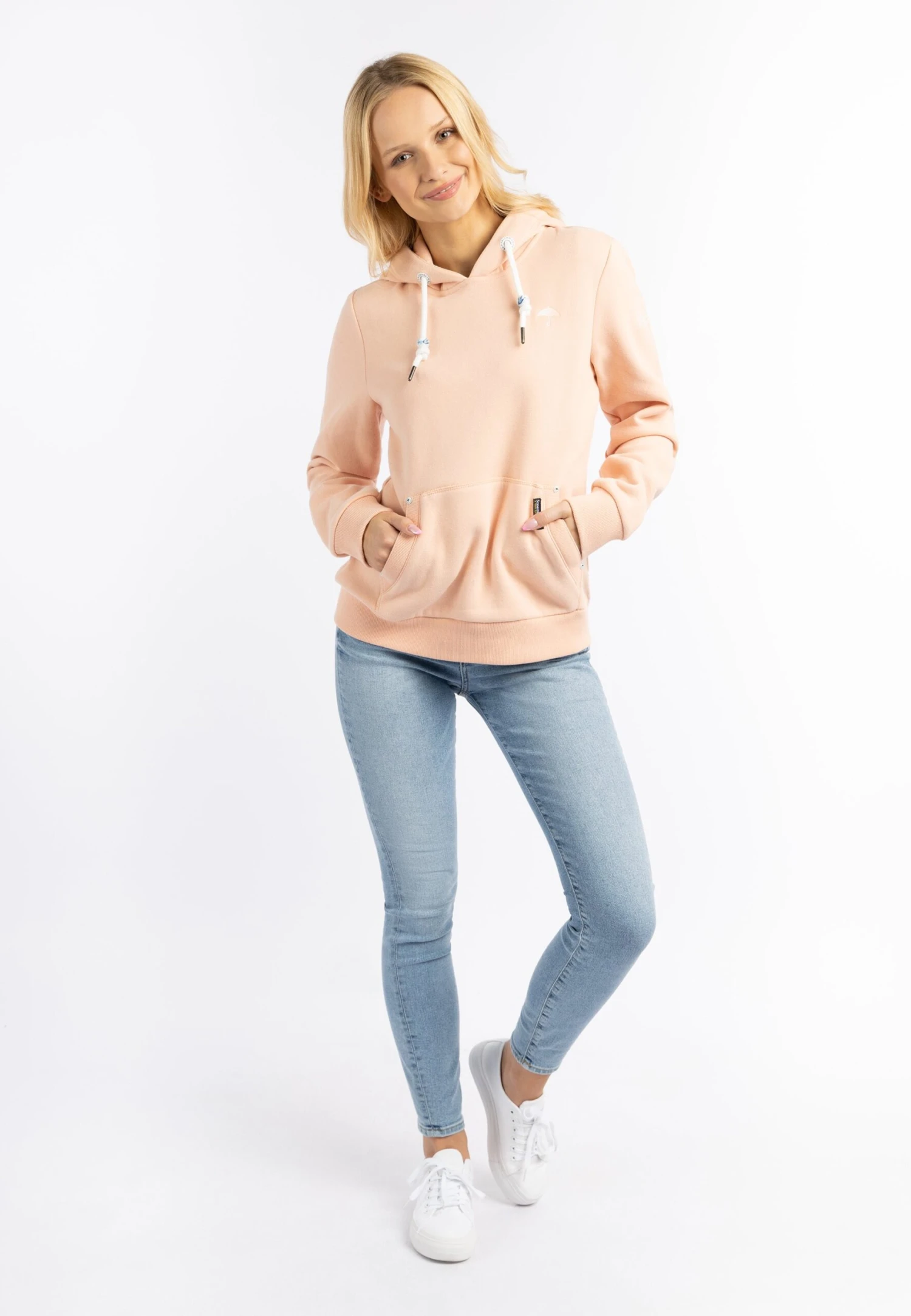 Schmuddelwedda Felpa Con CappuccioPastellpfirsich Donna Felpe WD221J04N-H11 2 Schmuddelwedda Felpa Con CappuccioPastellpfirsich Donna Felpe WD221J04N-H11 - immagine 2