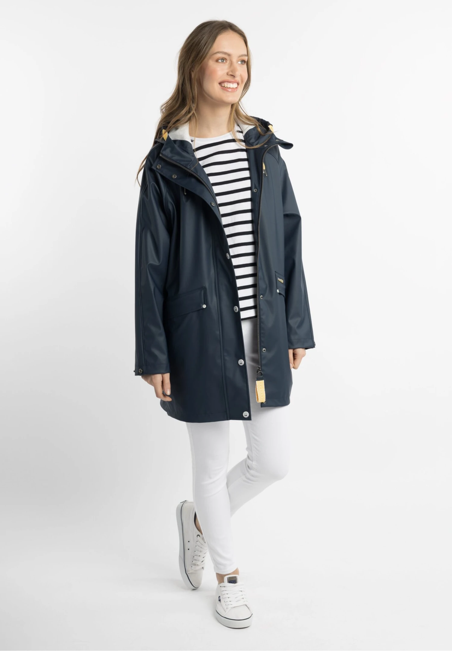 Schmuddelwedda IncusParkaMarine Weiss Donna Giacche E Blazer WD221U0MQ-K13 2 Schmuddelwedda IncusParkaMarine Weiss Donna Giacche E Blazer WD221U0MQ-K13 - immagine 2