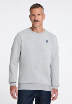 Schmuddelwedda 9 Schmuddelwedda FelpaHellgrau Melange Uomo Maglieria E Felpe WD222S02Z-C12