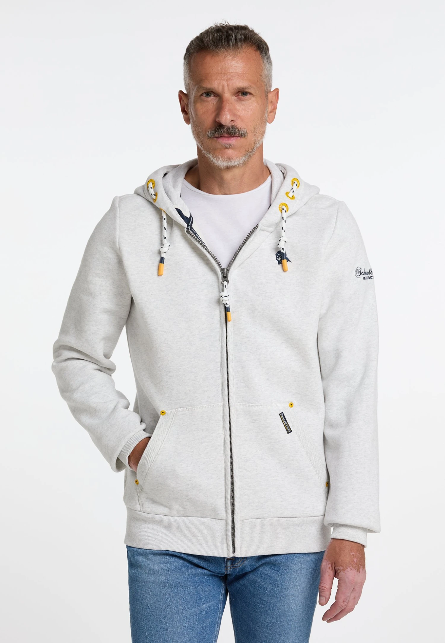 Schmuddelwedda Felpa Con ZipWollweiss Melange Uomo Maglieria E Felpe WD222S02H-A12 1 Schmuddelwedda Felpa Con ZipWollweiss Melange Uomo Maglieria E Felpe WD222S02H-A12