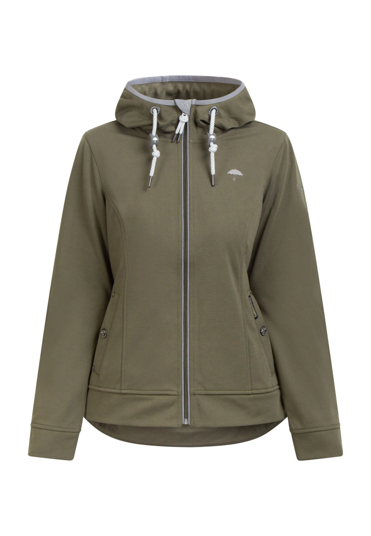 Schmuddelwedda KiannaFelpa Con ZipMilitäroliv Donna Felpe WD221J08D-N11 5 Schmuddelwedda KiannaFelpa Con ZipMilitäroliv Donna Felpe WD221J08D-N11 - immagine 5