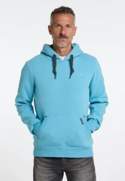 Schmuddelwedda 7 Schmuddelwedda Felpa Con CappuccioEisblau Uomo Maglieria E Felpe WD222S02R-K14